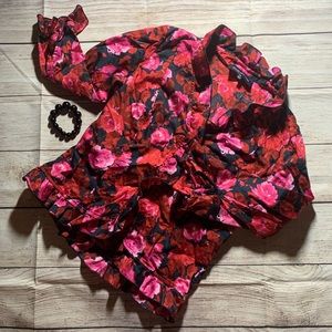 Vintage Jones New York Floral 3/4 Sleeve Top